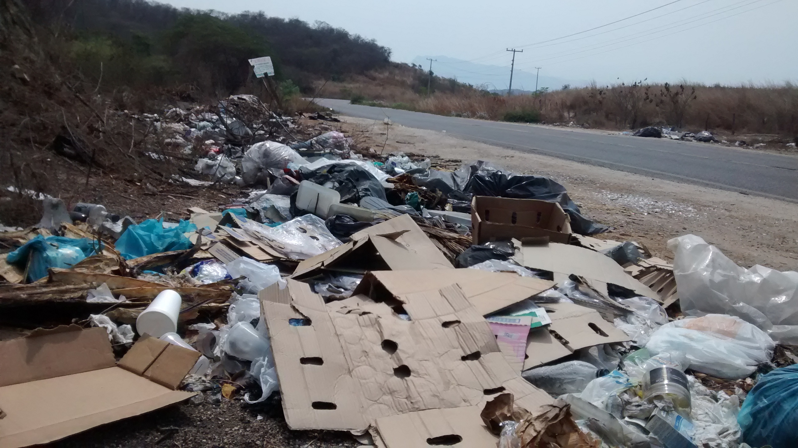CARRETERA FEDERAL ACAPULCO-ZIHUATANEJO REPLETA DE BASUREROS CLANDESTINOS CARRETERA FEDERAL ACAPULCO-ZIHUATANEJO REPLETA DE BASUREROS CLANDESTINOS
