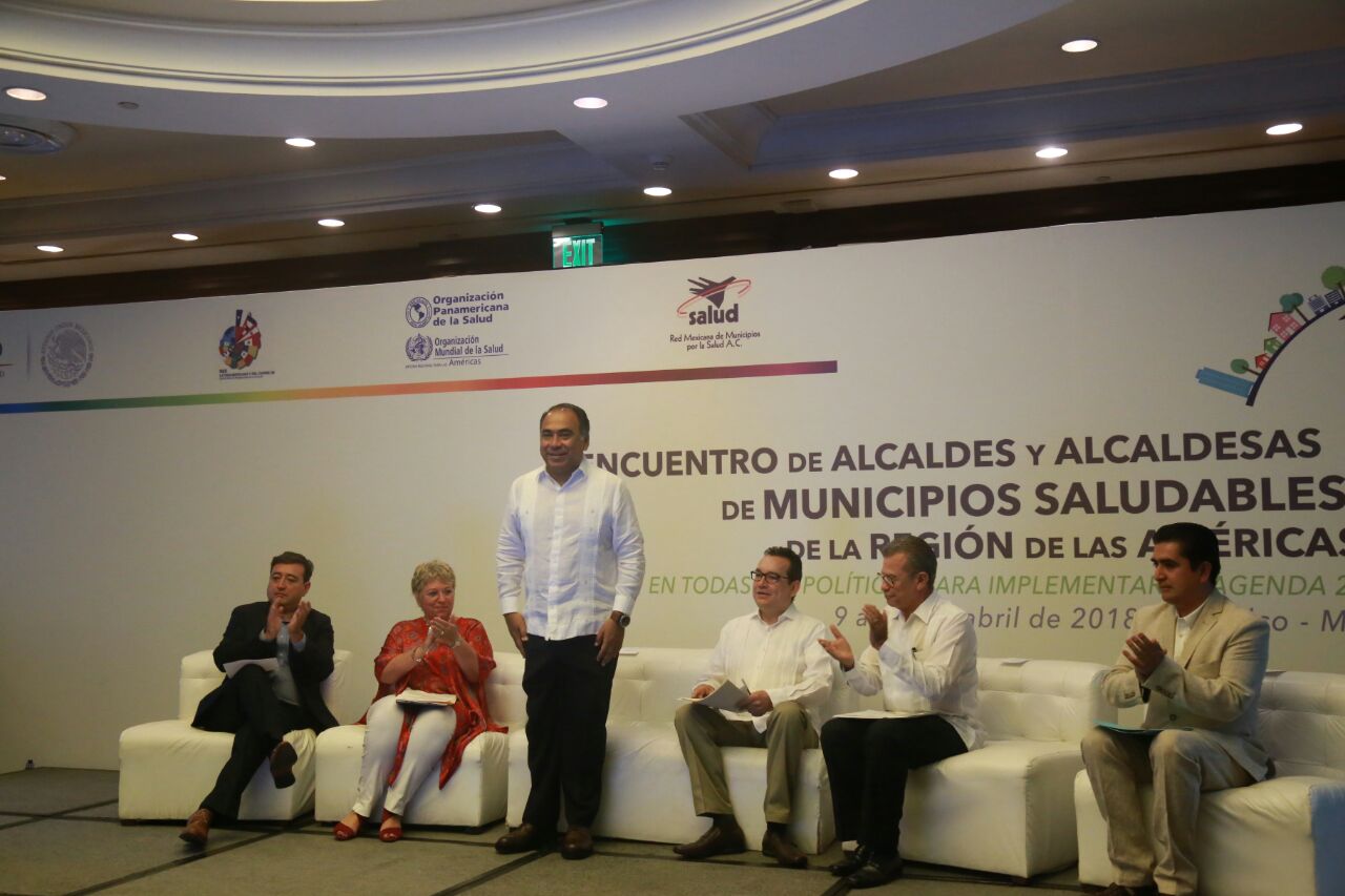 REALIZAN ENCUENTRO DE ALCALDES DE MUNICIPIOS SALUDABLES DE LA REGIÓN DE LAS AMÉRICAS