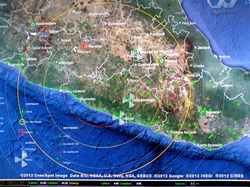 GUERRERO ACTIVA PROTOCOLOS POR SISMO DE MAGNITUD 5.2  EPICENTRO EN ARCELIA