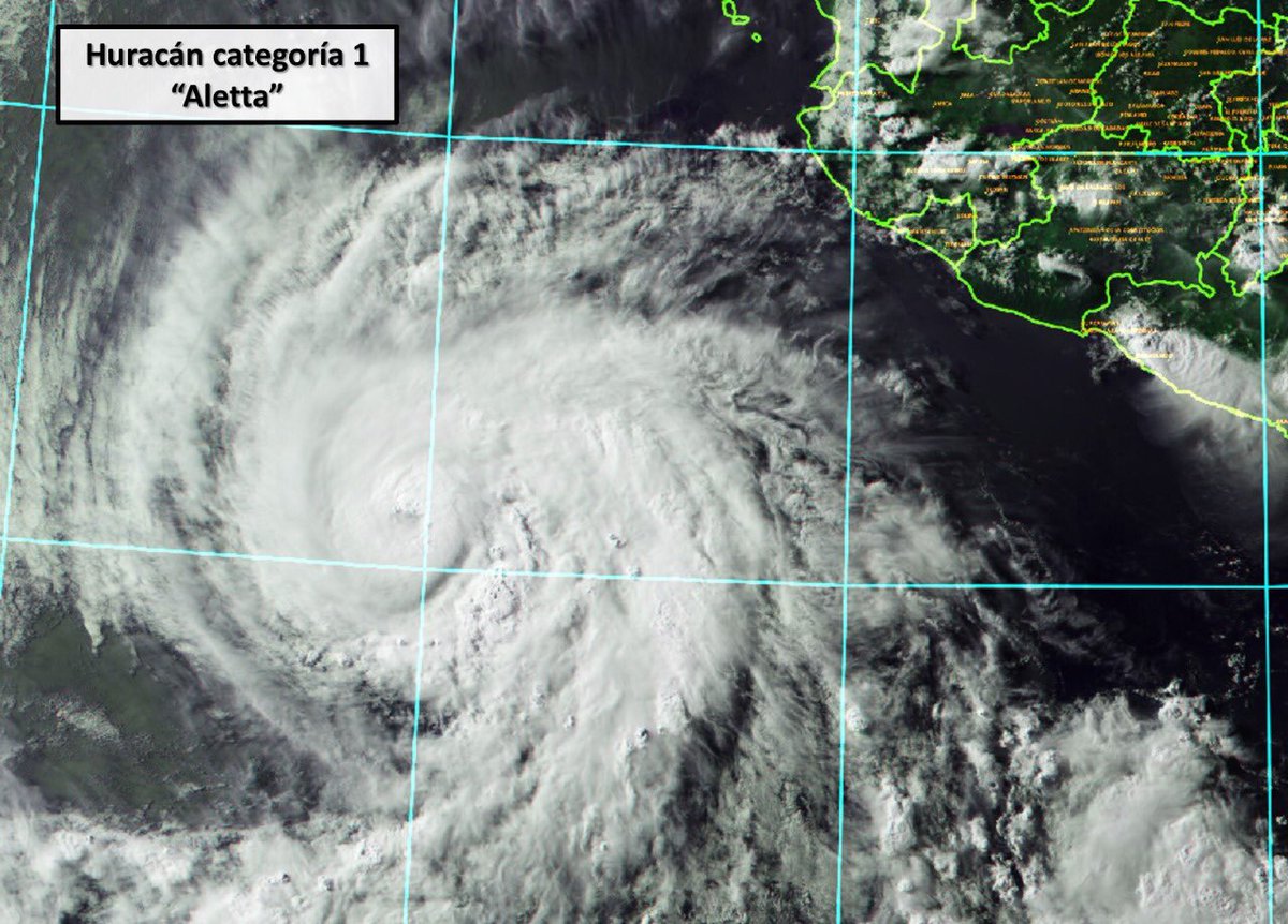 SE FORMA HURACÁN “ALETTA” EN EL PACIFICO