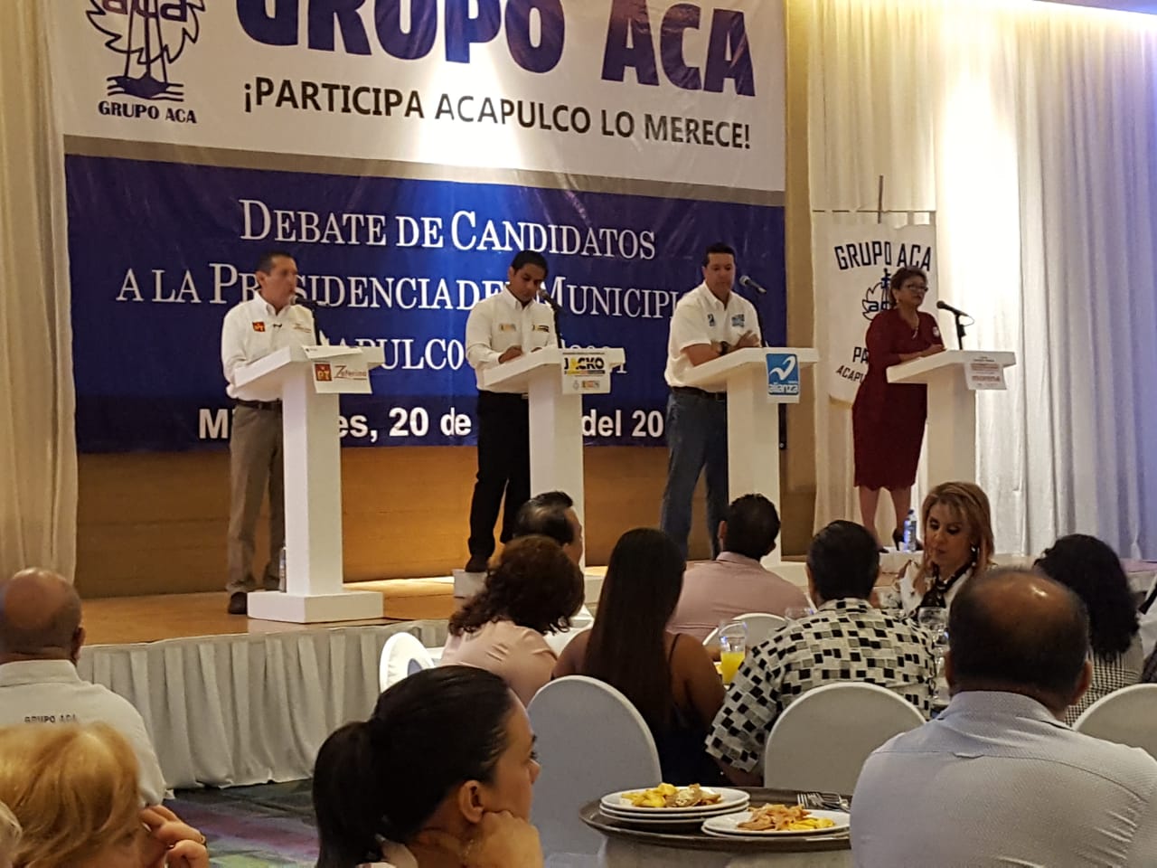 GRUPO ACA REALIZA DEBATE POLÍTICO  Y  EXCLUYÓ A 5 CANDIDATOS A LA ALCALDÍA POR NO TENER PREFERENCIA DEL ELECTORADO 