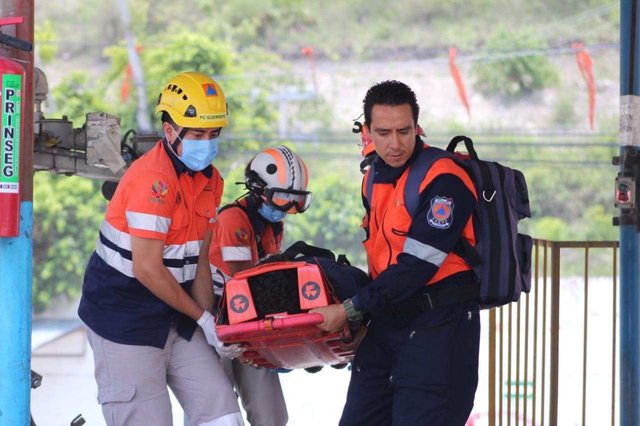 SPCGRO REALIZA SIMULACRO DE FUGA DE SUSTANCIAS PELIGROSAS EN CHILPANCINGO