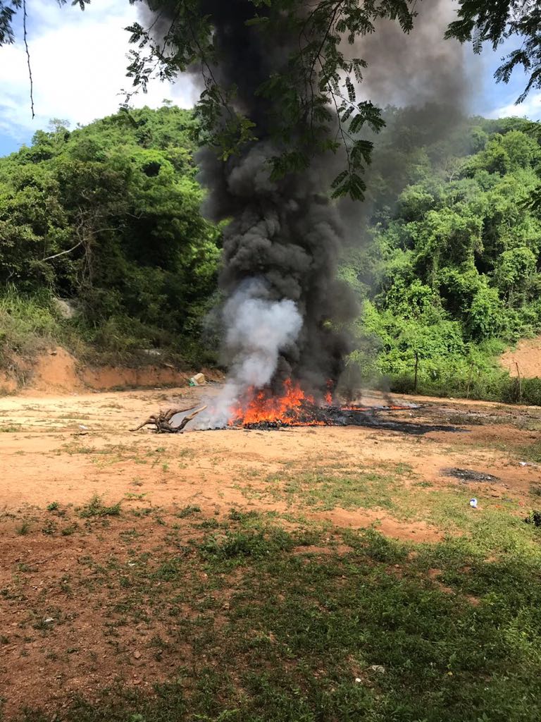 DESTRUYE PGR 3 TONELADAS DE NARCÓTICOS EN LA OCTAVA REGIÓN NAVAL