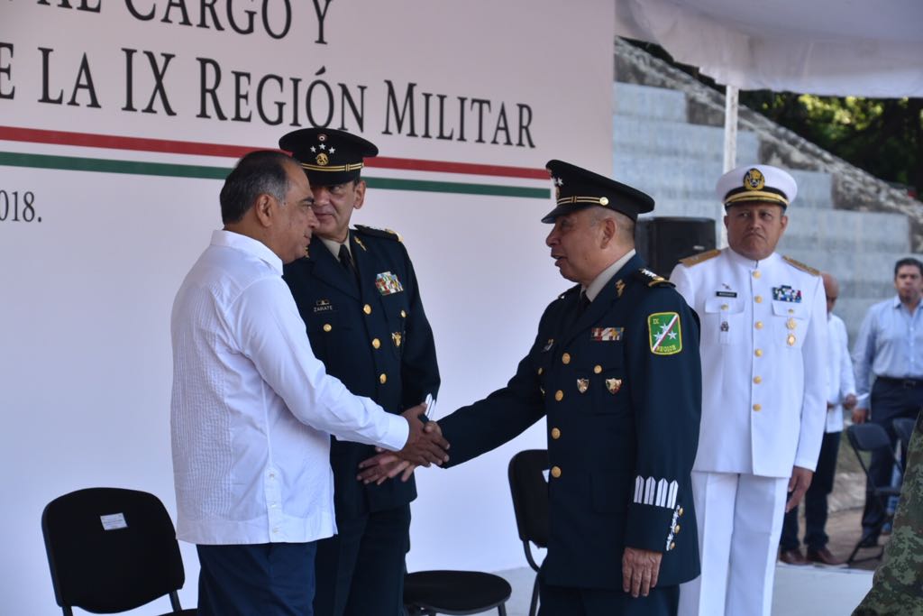 ATESTIGUA EL GOBERNADOR ASTUDILLO CEREMONIA PROTOCOLARIA DE CAMBIO DE MANDO DE LA NOVENA REGIÓN MILITAR