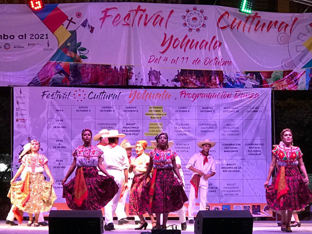 DANZA XOCHICALLI PARTICIPA EN EL FESTIVAL CULTURAL YOHUALA EN IGUALA