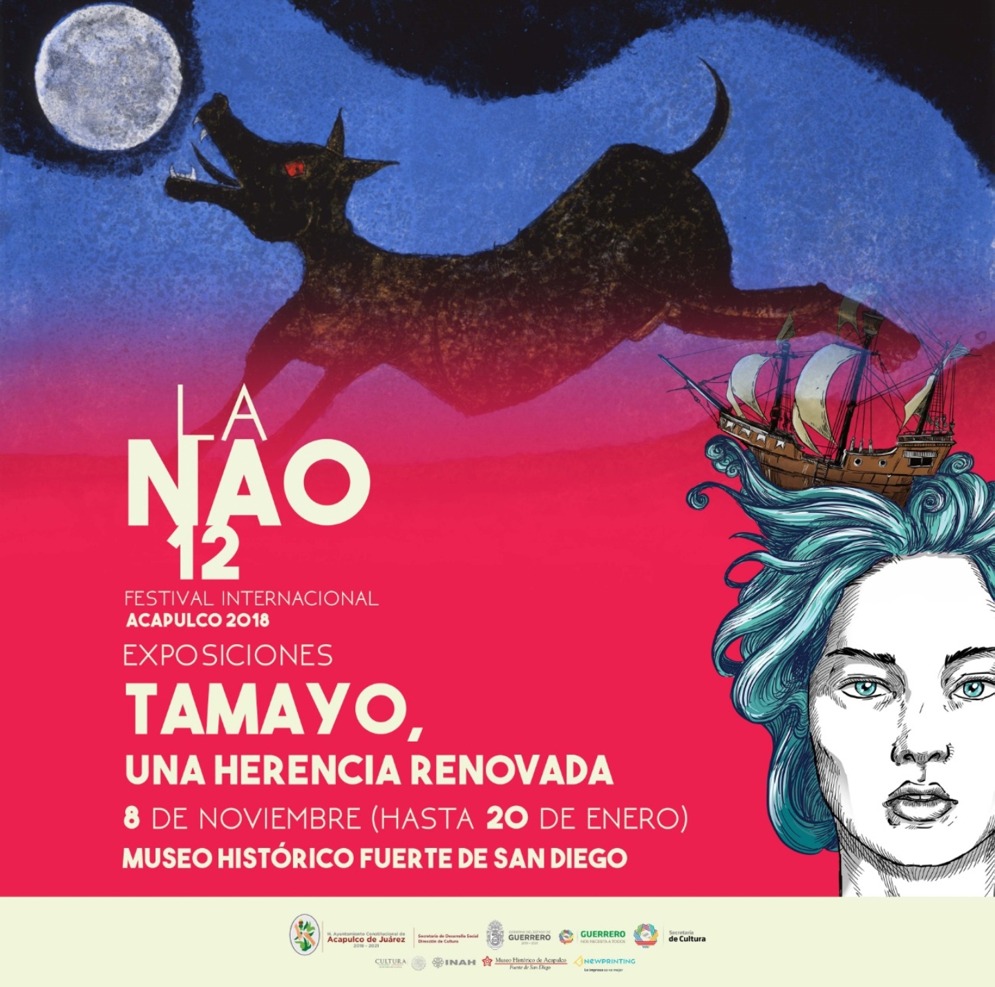 OBRAS DE RUFINO TAMAYO INCLUIDAS EN EL 12 FESTIVAL DE LA NAO ACAPULCO 2018