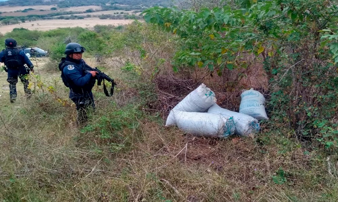 SSPGRO ASEGURA DROGA EN AJUCHITLÁN DEL PROGRESO