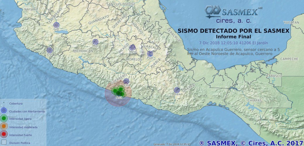 SIN REPORTE DE DAÑOS SISMO EN ACAPULCO:PC