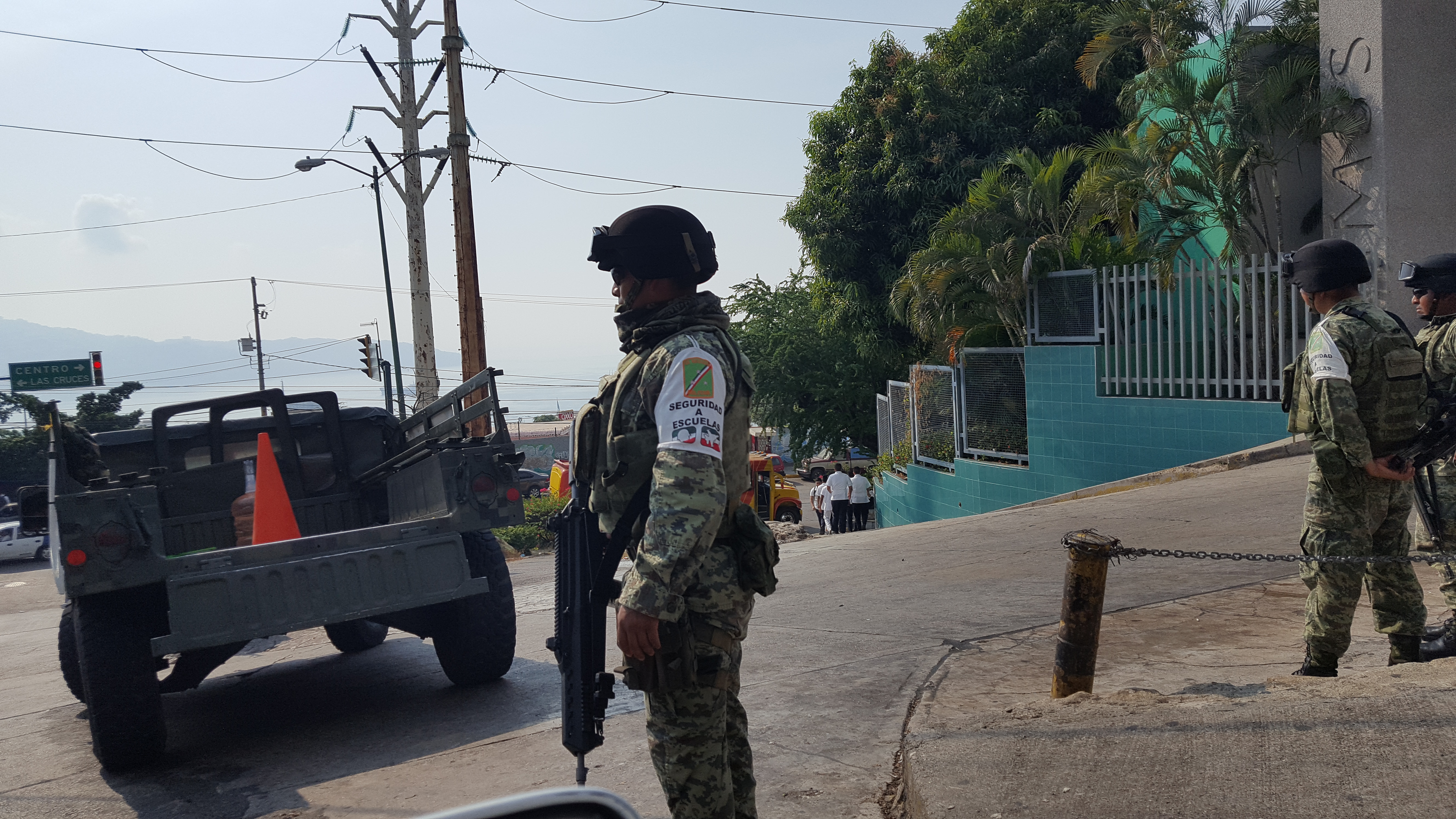 ESCUELAS DE ACAPULCO REGRESAN A CLASES BAJO OPERATIVO DE SEGURIDAD