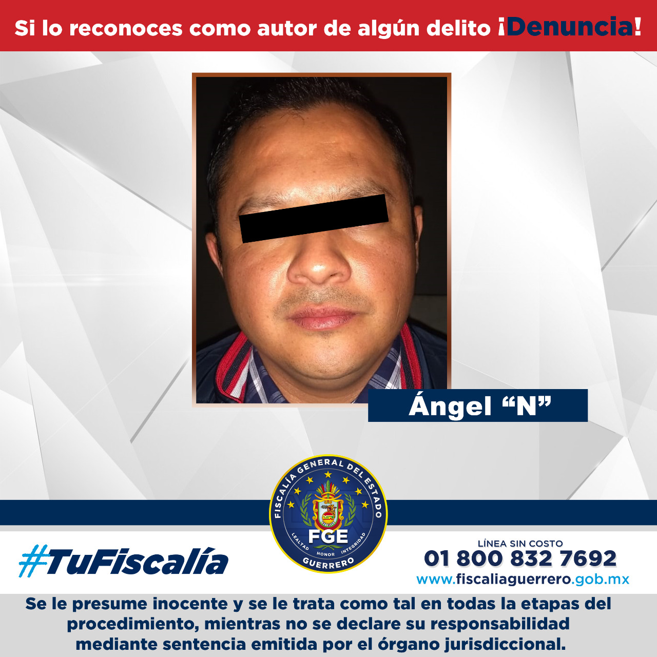 DETIENEN A LÍDER CRIMINAL “GENTE NUEVA”