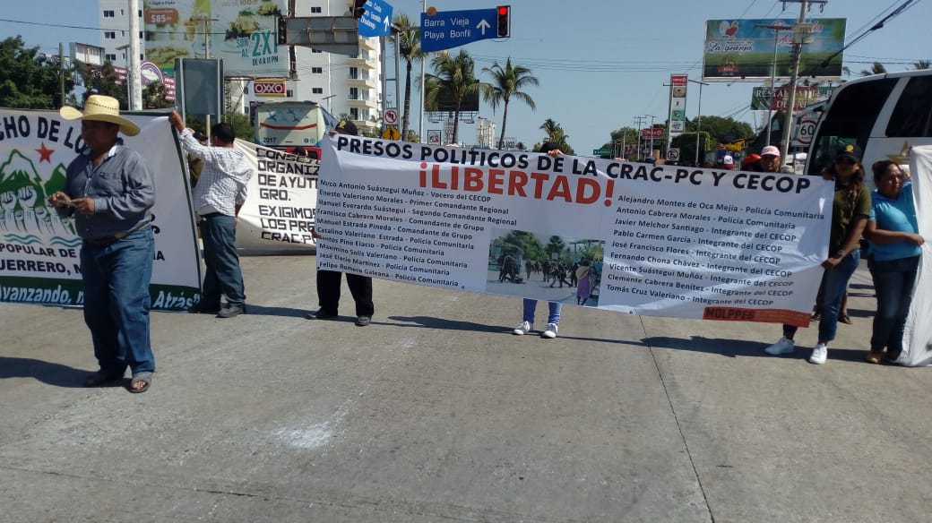 MIEMBROS DE ORGANIZACIONES BLOQUEAN BULEVAR DE LAS NACIONES