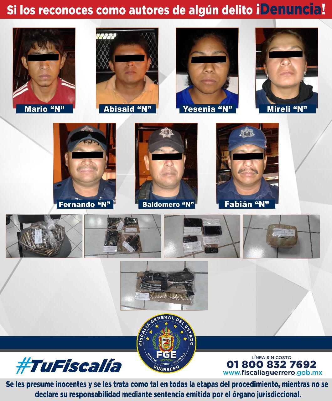 FGE CAPTURA A 9 DE LOS ROJOS, 4 SON POLICÍAS FGE CAPTURA A 9 DE LOS ROJOS, 4 SON POLICÍAS
