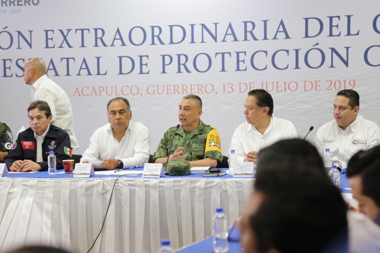 ASTUDILLO INSTALA SESIÓN EXTRAORDINARIA DE PROTECCIÓN CIVIL EN GUERRERO