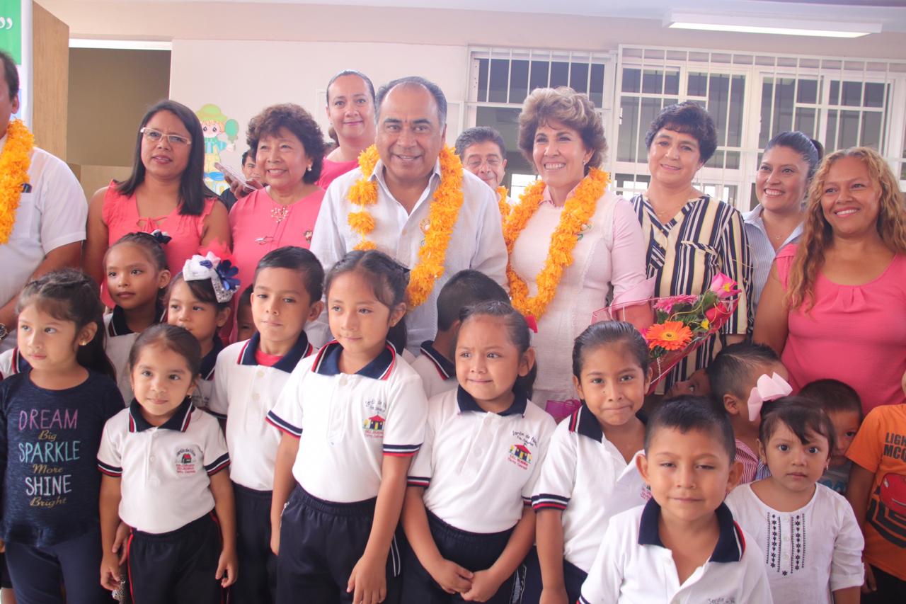 ASTUDILLO ENTREGA JARDÍN DE NIÑOS EN TIERRA COLORADA