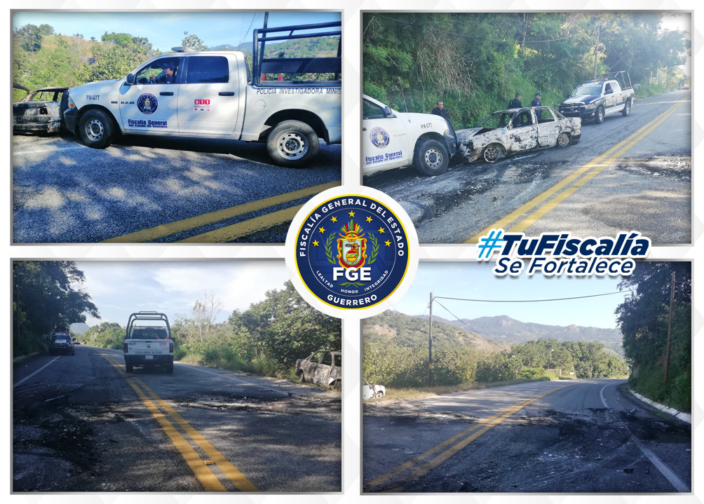 Inicia FGE investigación por autos incendiados en Xaltianguis