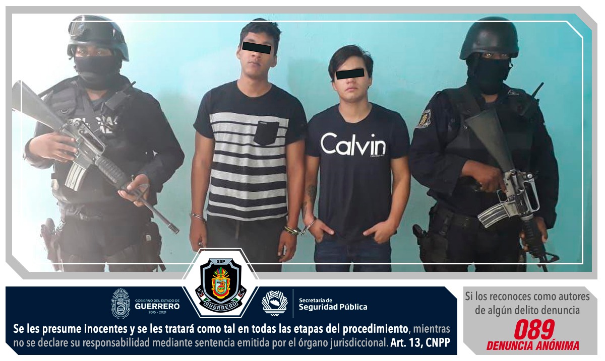 Detienen a 2 con armas en Acapulco