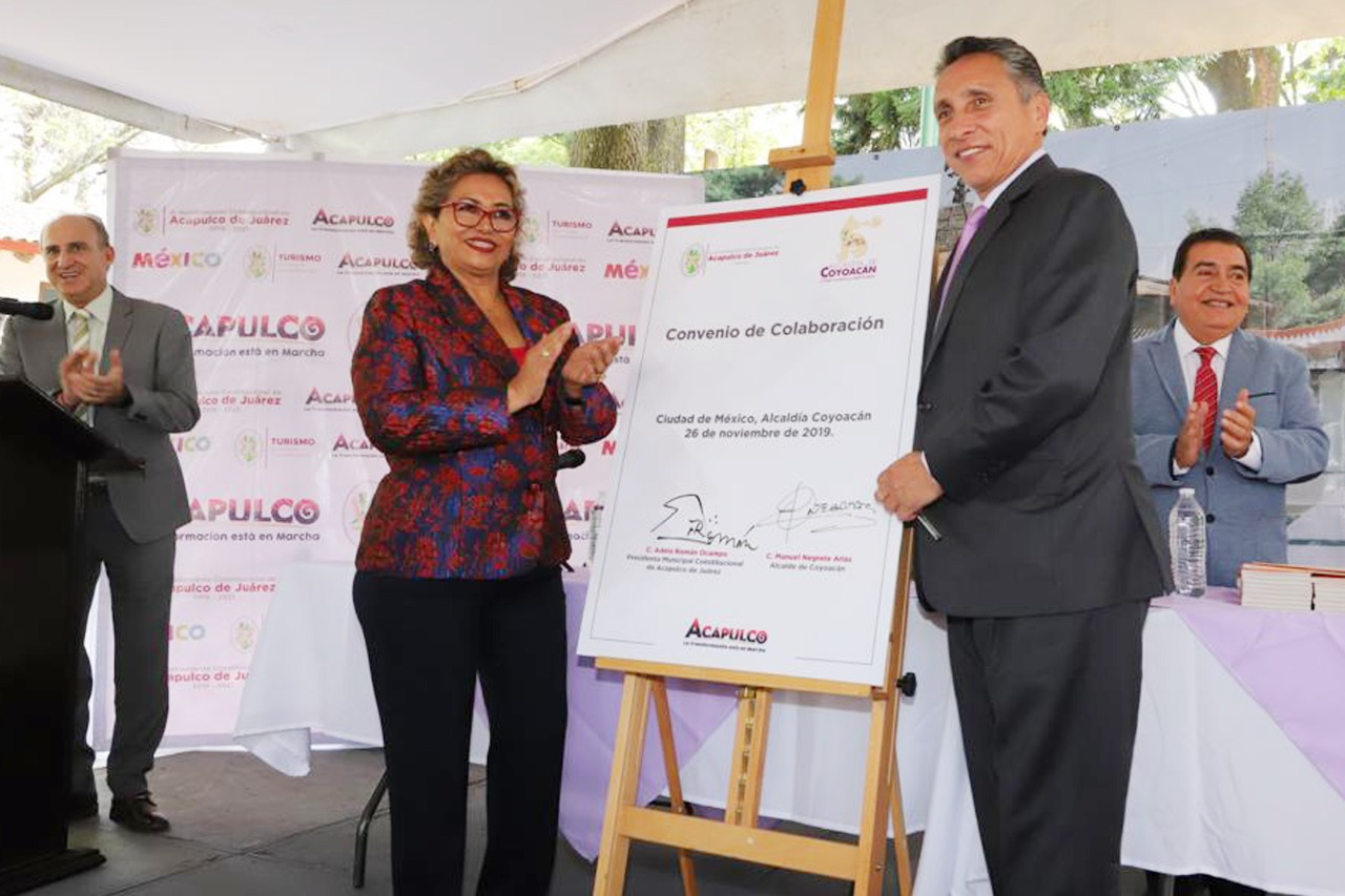 Firman convenio de colaboración Acapulco y Coyoacán