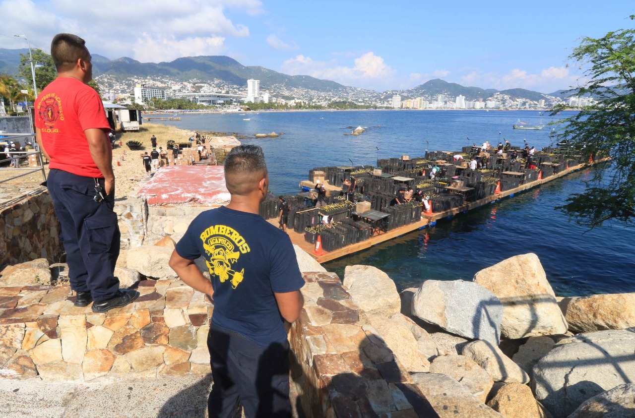 Resguardan pólvora para la Gala de Pirotecnia de fin de año en Acapulco