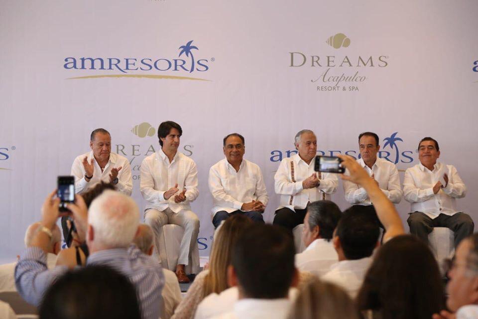 El gobernador Héctor Astudillo y el secretario de Turismo Federal asistieron a la presentación  de la renovación del Dreams Acapulco Resort & Spa