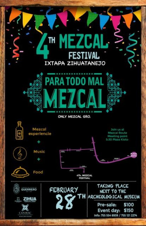 Zihuatanejo sede del festival del mezcal