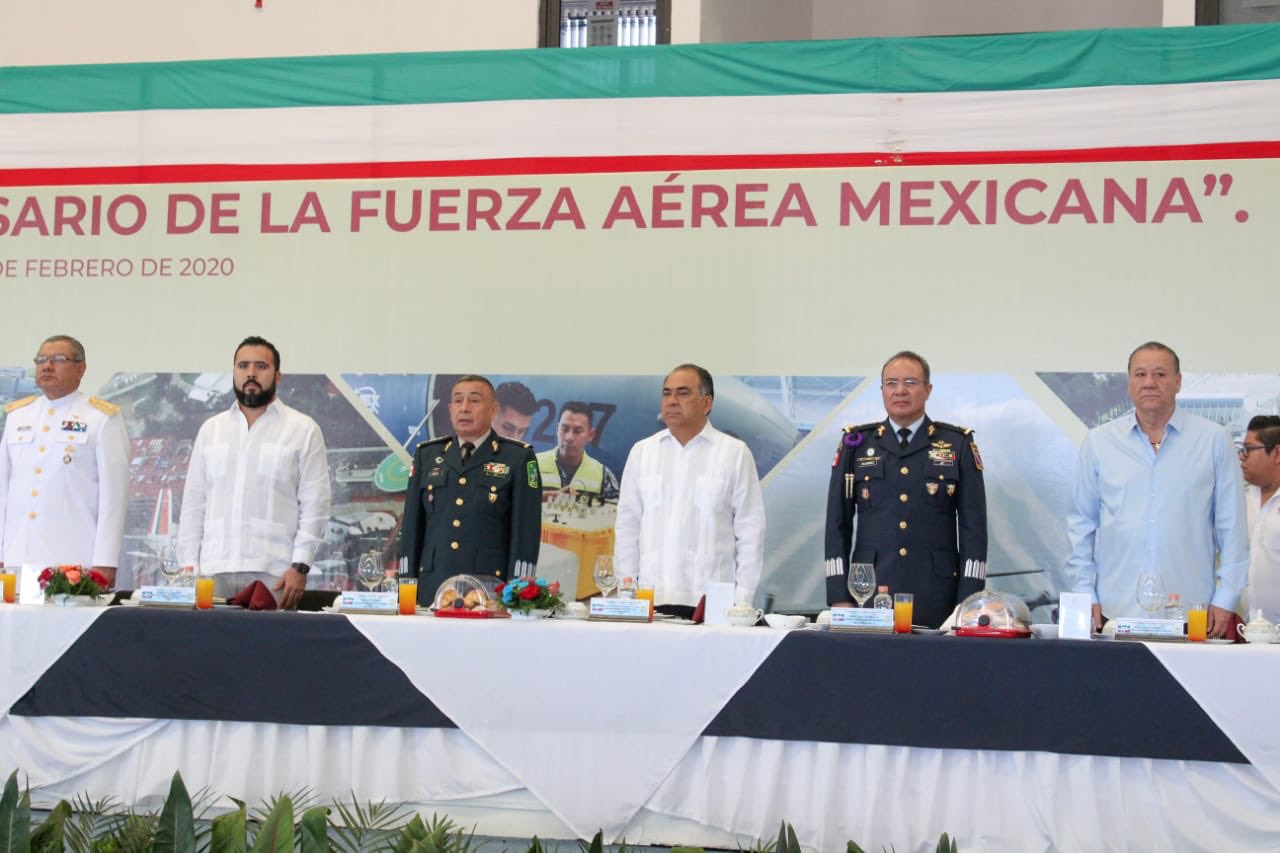 Reconoce Astudillo valor y entrega de la Fuerza Aérea en su 105 aniversario