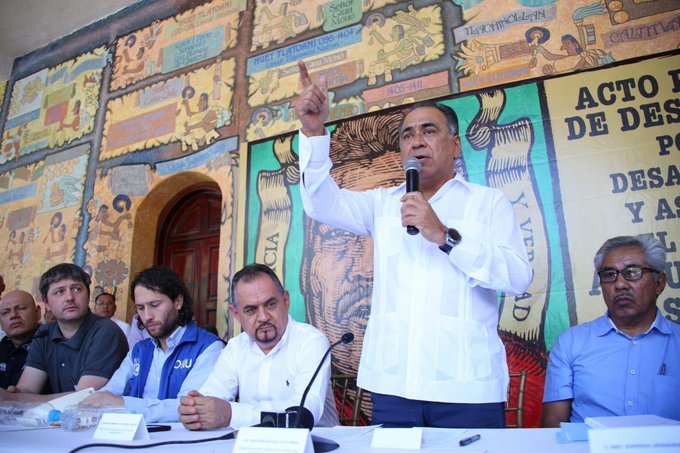 Ante Astudillo y la ONU, entrega el Frente Popular el Ayuntamiento de Tlapa