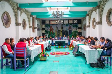 Gabinete estatal acude a Chilapa, supervisan acciones en comunidades