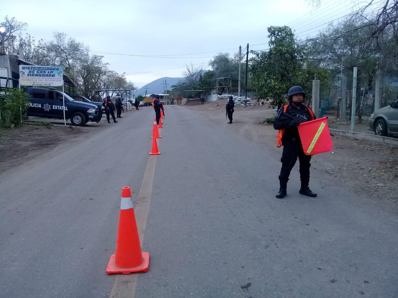 Mantienen seguridad en Zirándaro