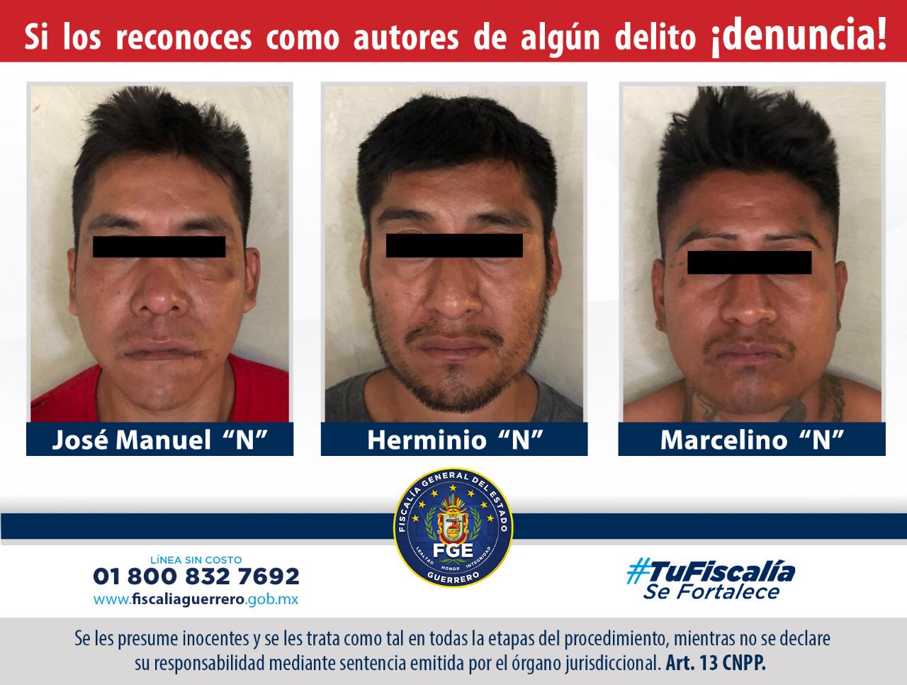 Obtienen proceso tres presuntos secuestradores en Tlapa