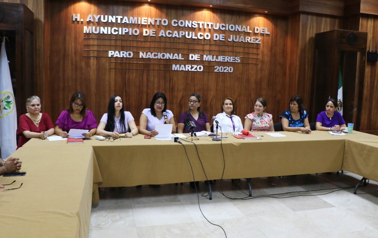 El Gobierno de Acapulco es solidario con el paro nacional de mujeres