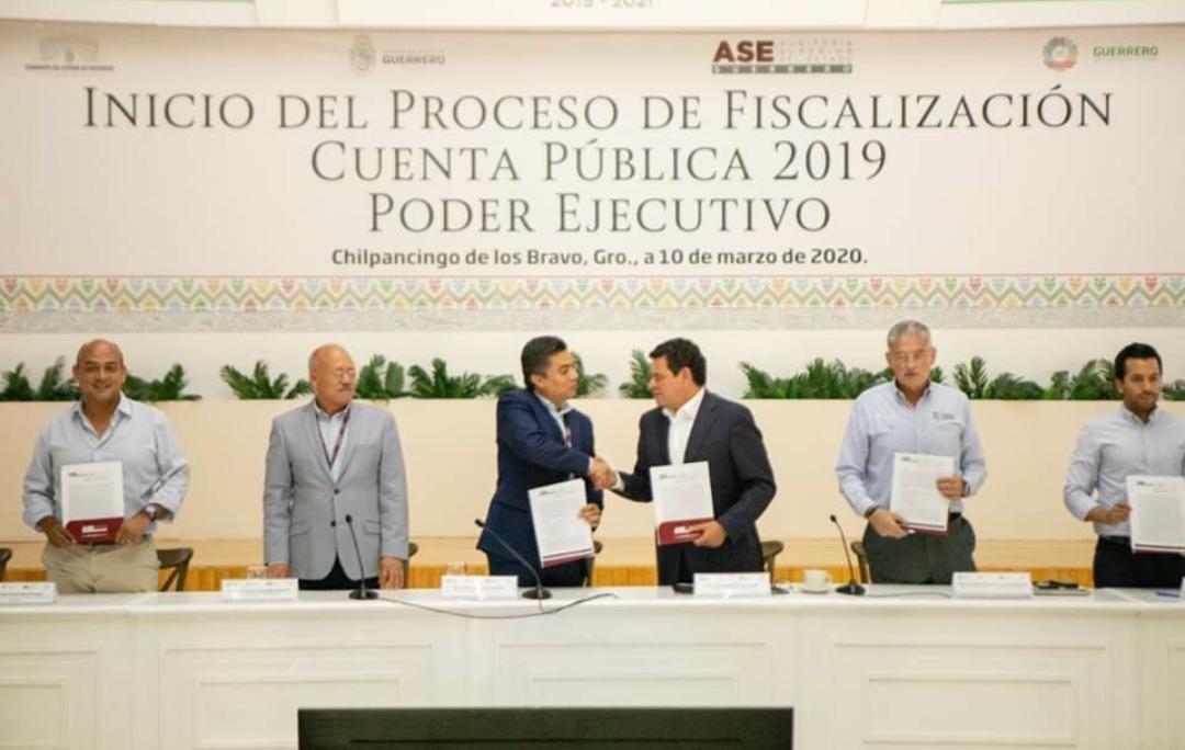 Gobierno de Guerrero y la Auditoria Superior del Estado, realizan firma del Programa Anual de Auditorías 2020
