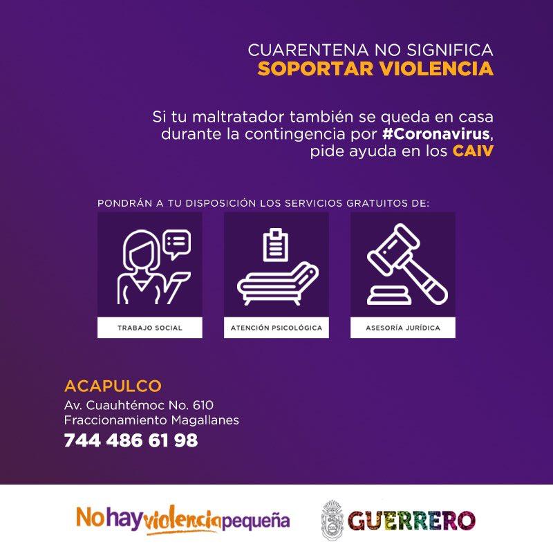 Abiertos centros de atención a mujeres en Guerrero