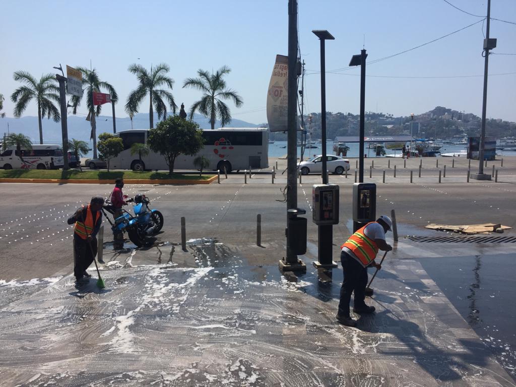 Servicios Públicos de Acapulco refuerza acciones ante la contingencia