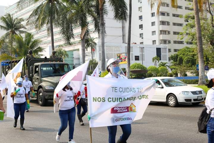 Inicia campaña en Acapulco para insistir a la población que obedezca las medidas sanitarias por Covid-19