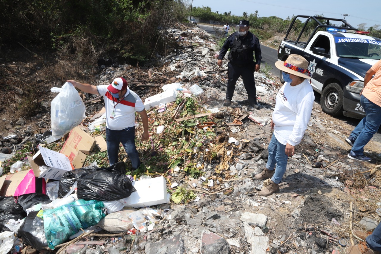 Basurero clandestino en Plan de Los Amates mide más de 1 kilómetro