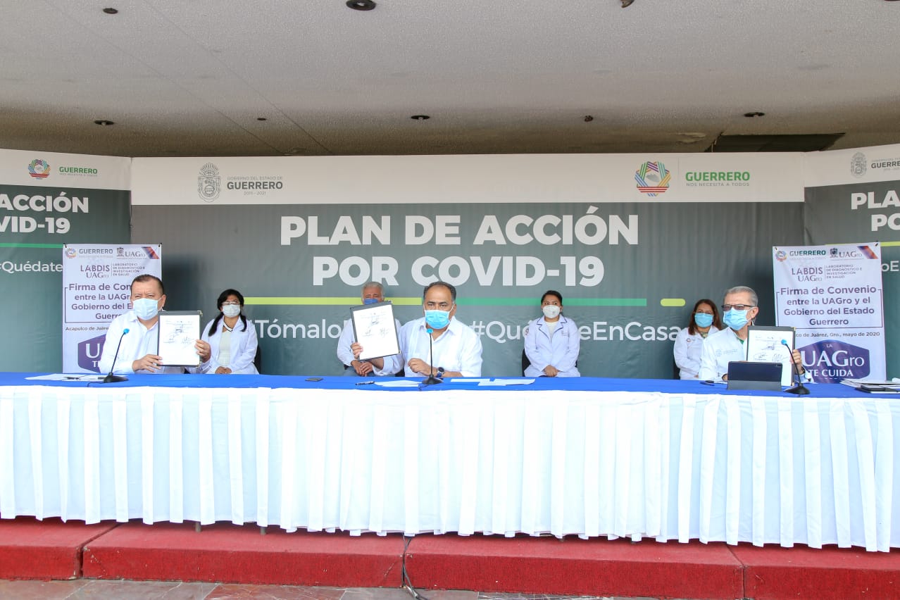 Laboratorio de la UAGro hará pruebas Covid-19; firman convenio con gobierno