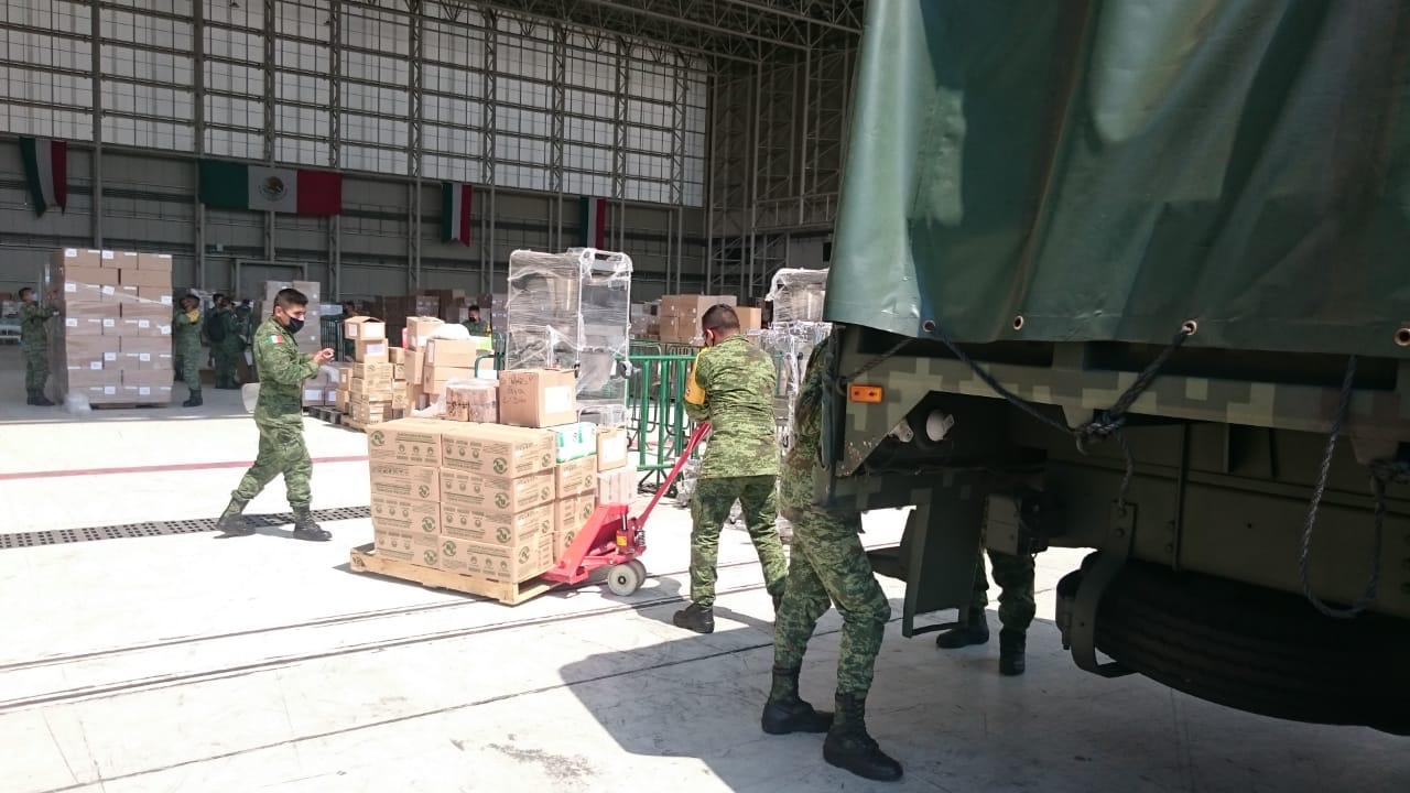 Traslada Sedena material médico a 3 hospitales de Guerrero