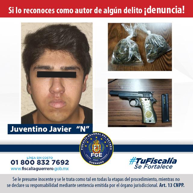 Captura FGE a presunto vendedor de droga en Chilpancingo