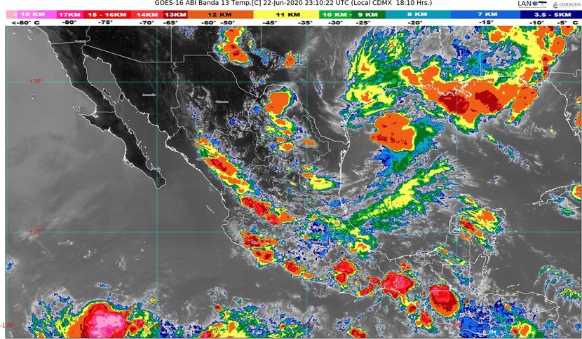 Prevé SMN lluvias para Acapulco en las próximas horas