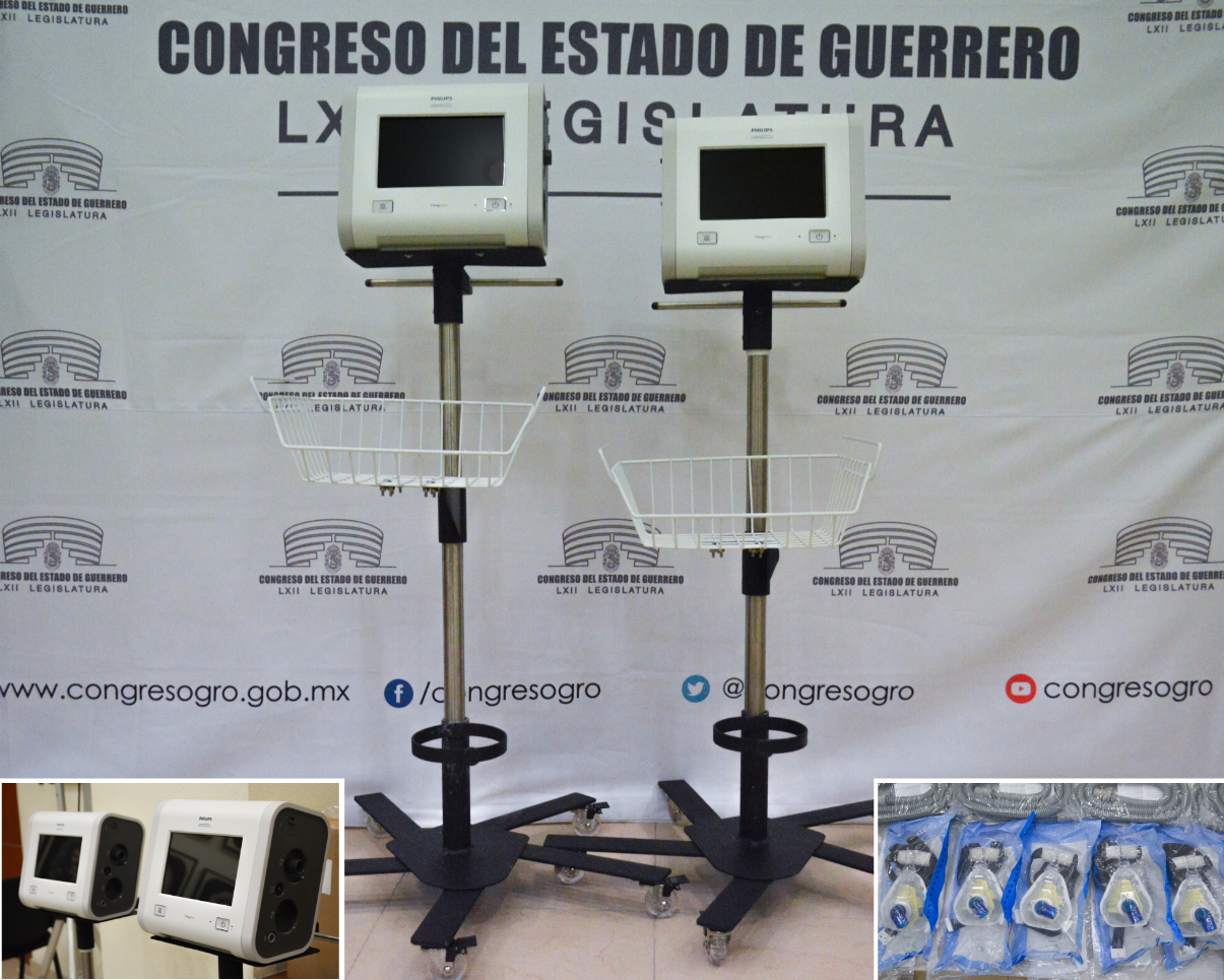 Dona Congreso Local 12 ventiladores médicos para enfermos de Covid-19 en Guerrero