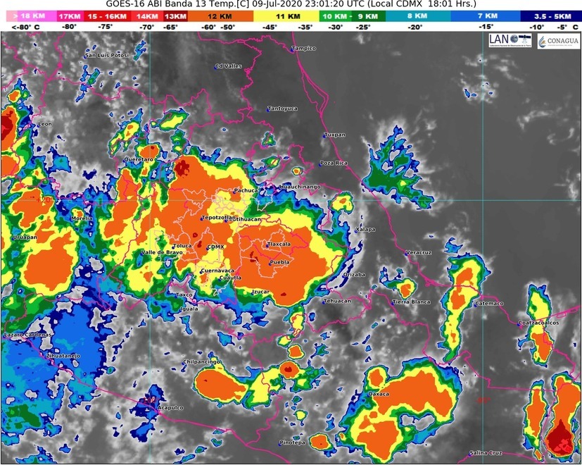 Habrá lluvias durante las próximas horas en Guerrero
