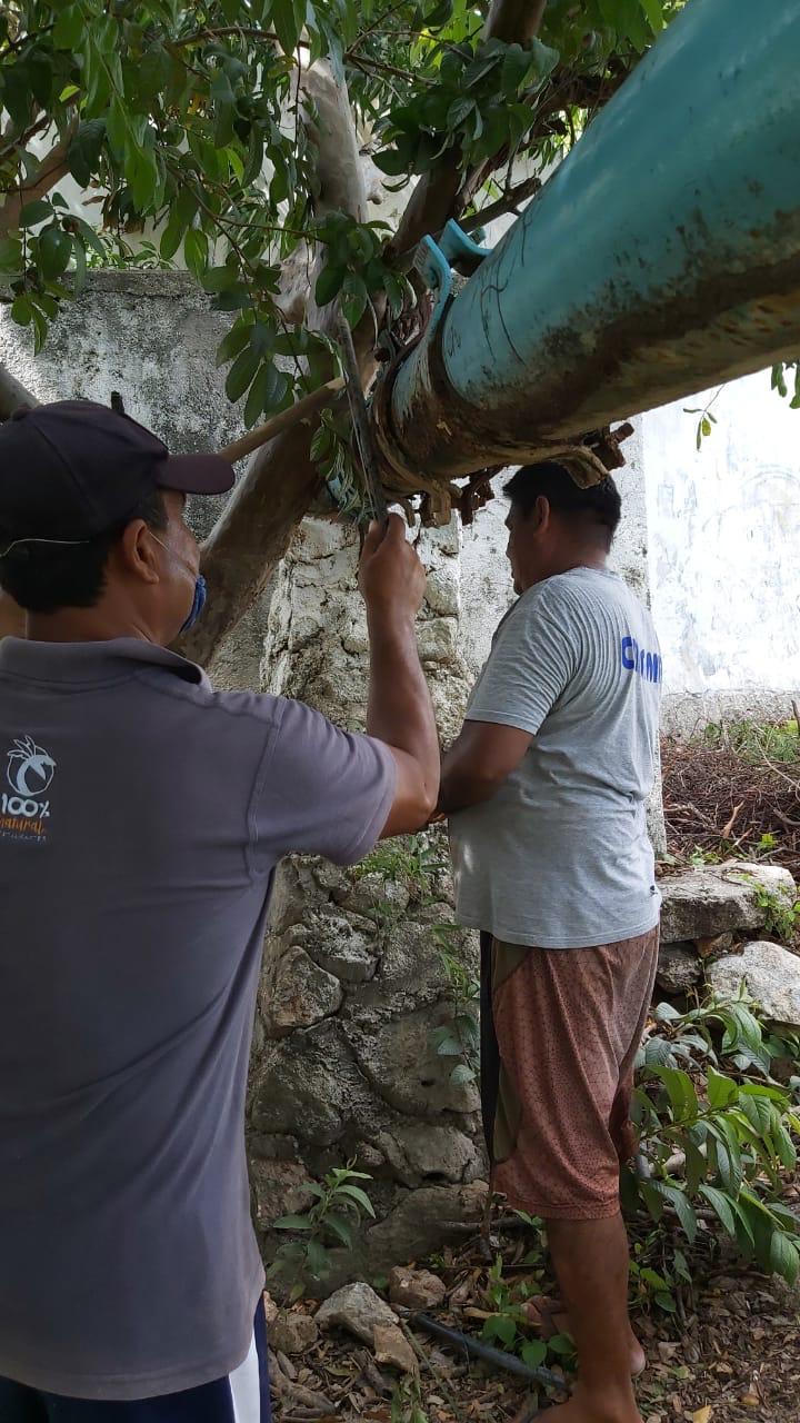 Cancela Capama 26 tomas clandestinas en tanques del Infonavit Alta Progreso