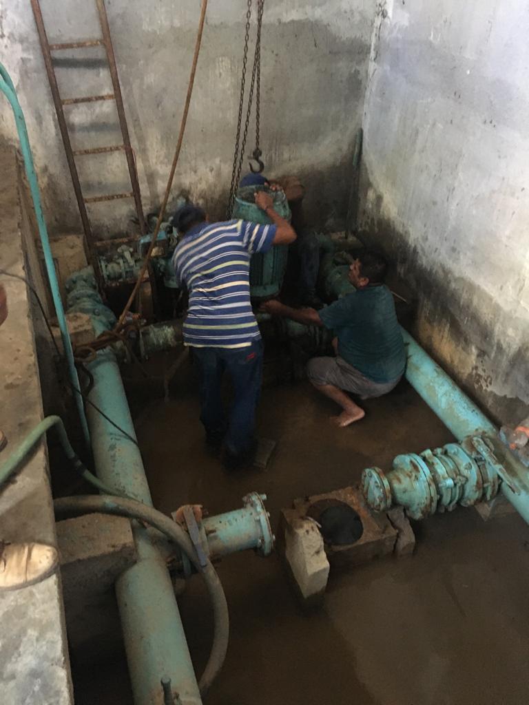 Llega el agua potable al   Fovissste