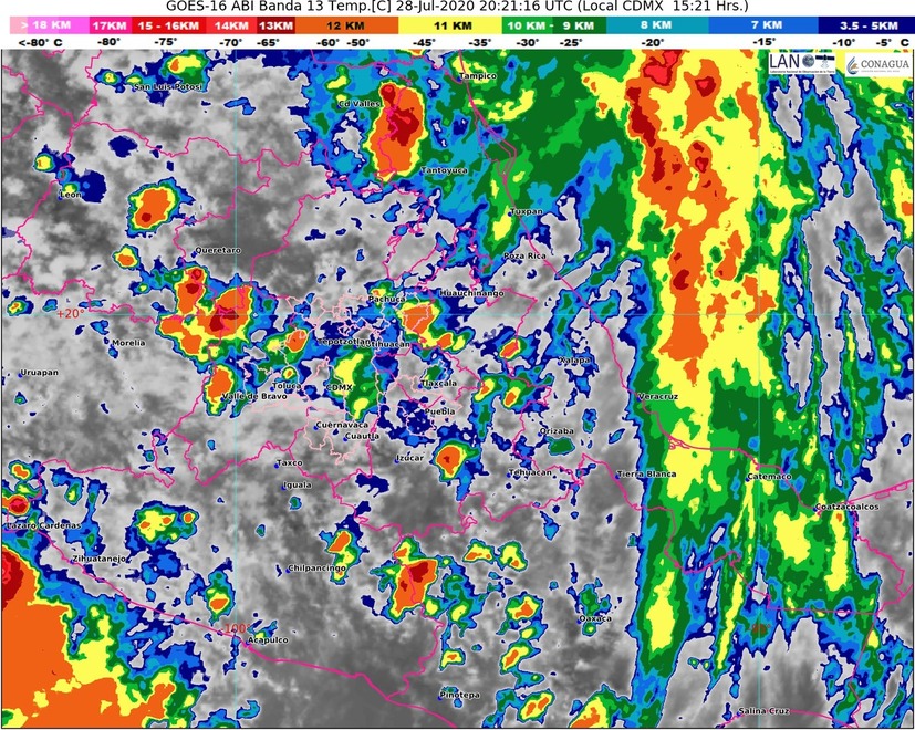 Habrá lluvias moderadas a fuertes en Guerrero