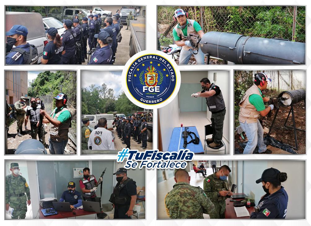 FGE crea primer archivo balístico de policías municipales en Guerrero
