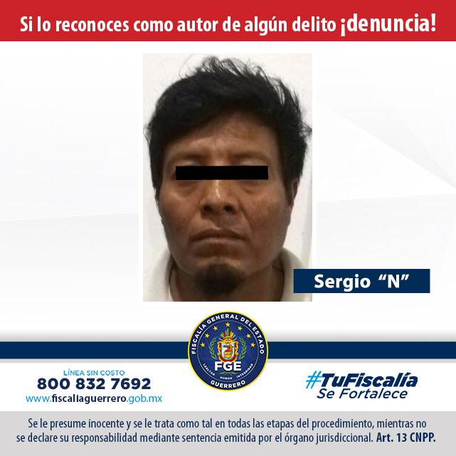 FGE detiene a violador en Chilpancingo