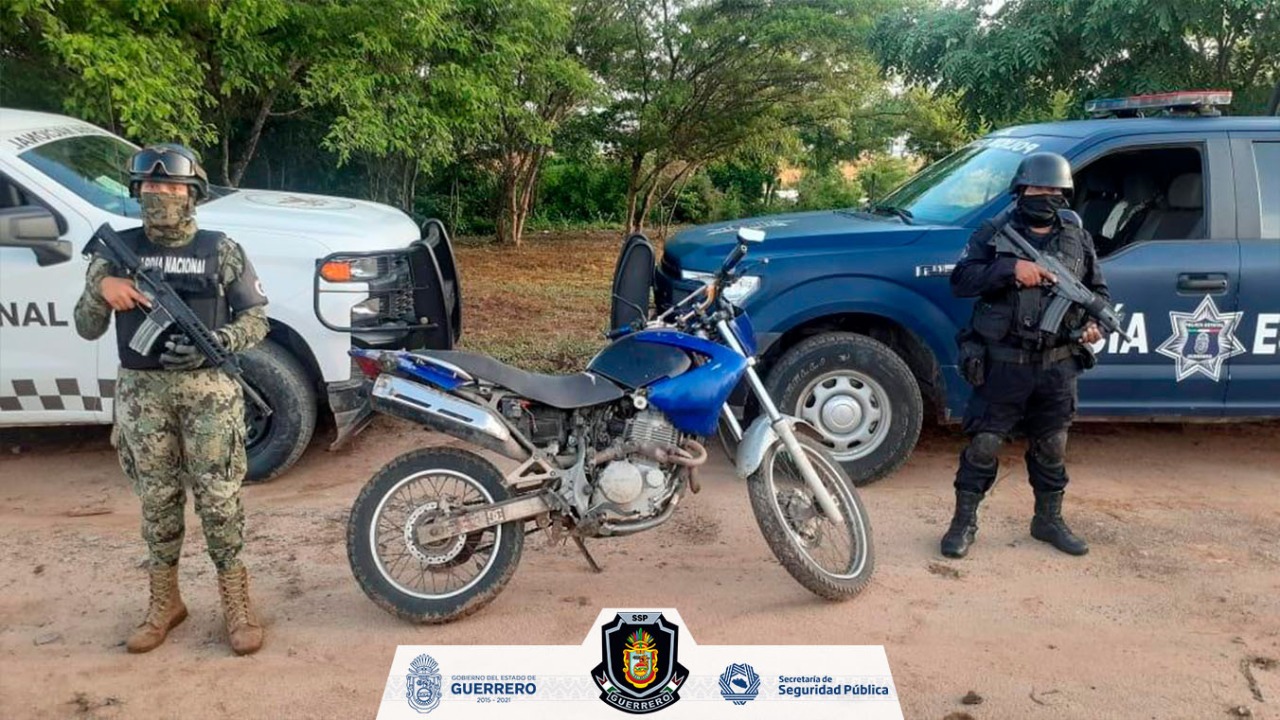 Recupera Policía Estatal motocicleta en La Unión