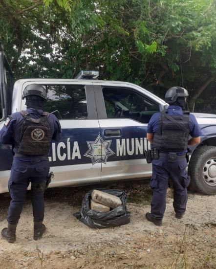 Asegura SSP paquetes de posible droga en la colonia Universitaria