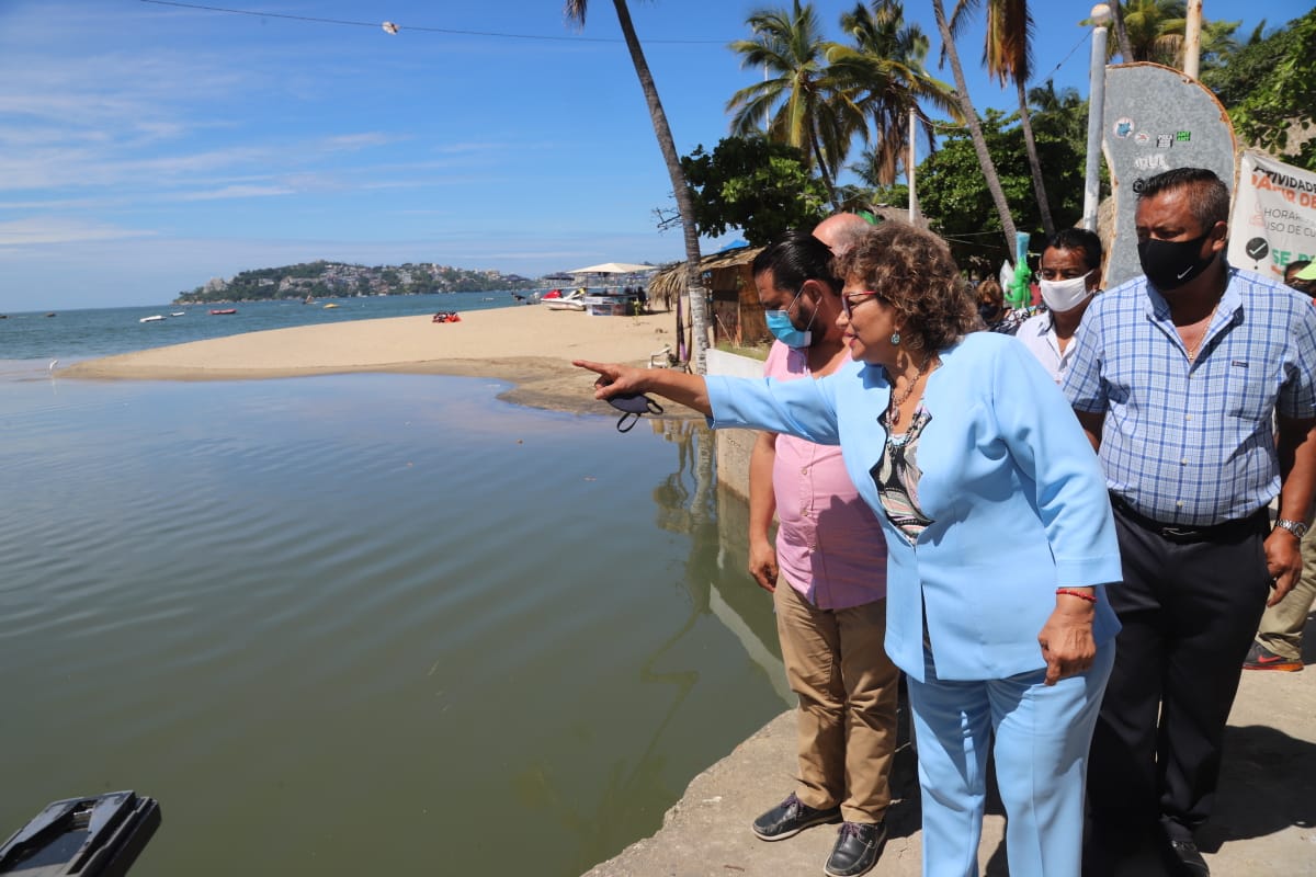 No hay derrames residuales a la bahía, aclara Adela Román con informe de Conagua