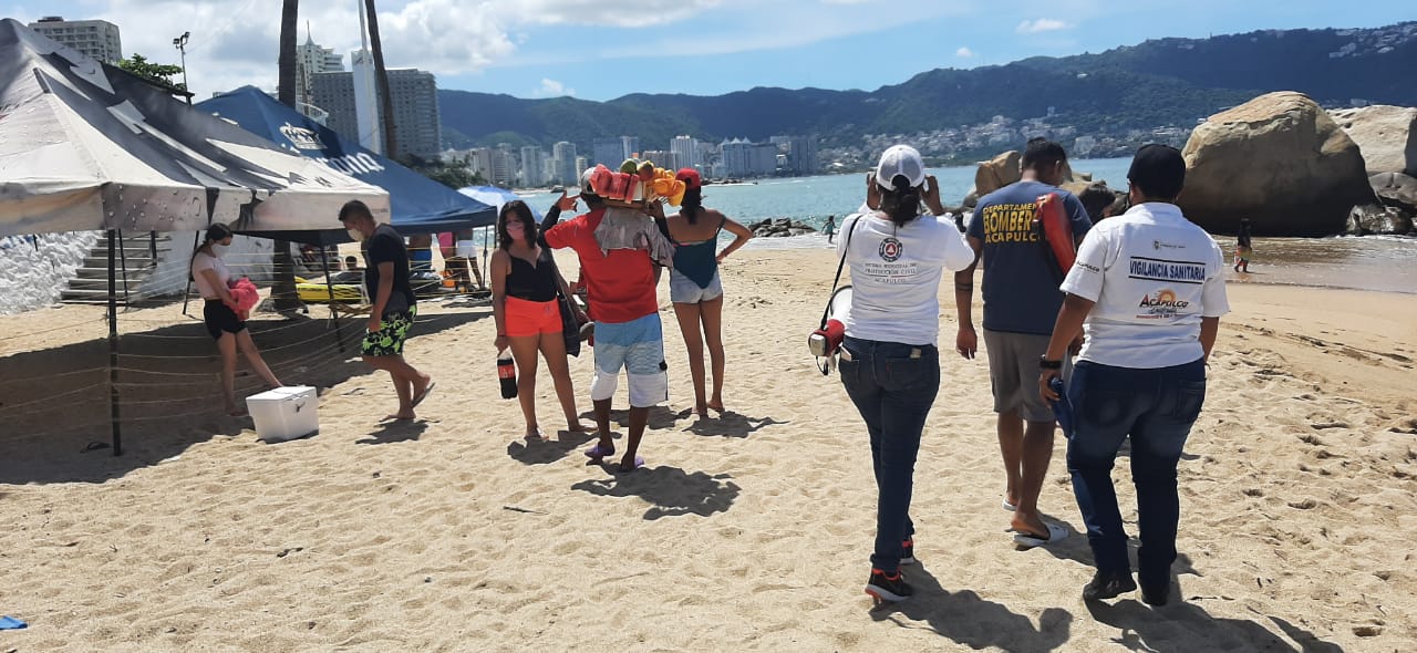 Recomienda PC de Acapulco extremar precauciones por fuerte oleaje